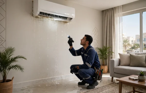 Split AC Leaking Water Inside? 6 Quick Proven Riyadh Fixes